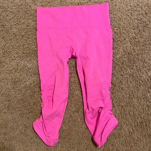 Pink Lululemon capris